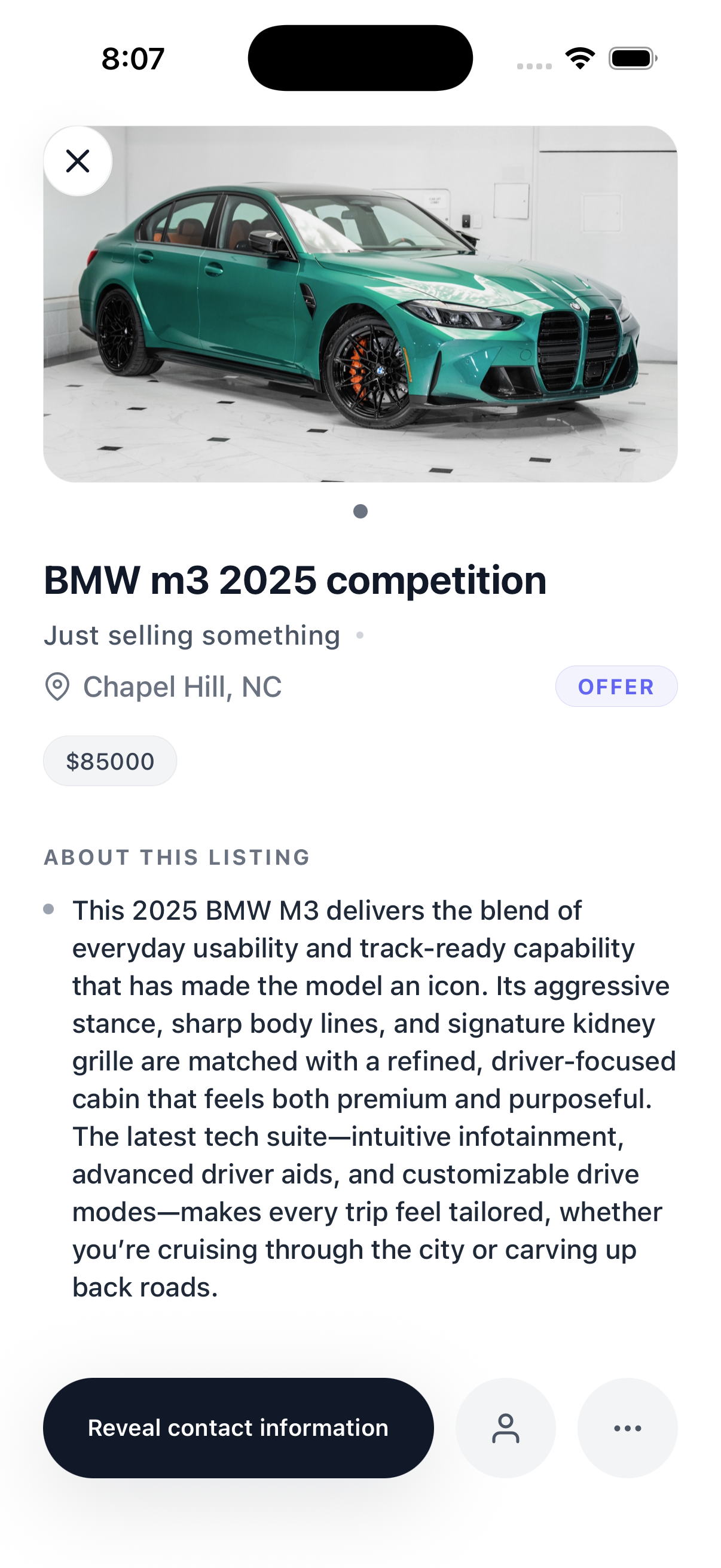 Peerlink app preview in an iPhone frame